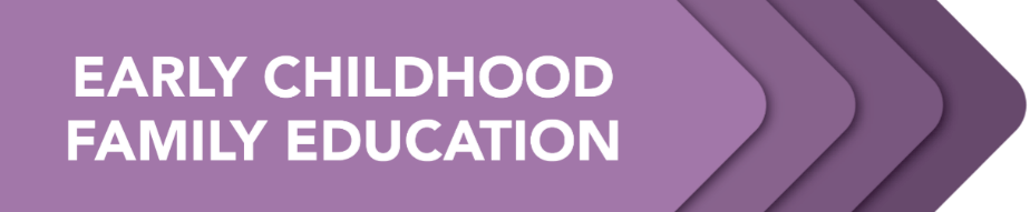 Early Childhood Family Education Banner